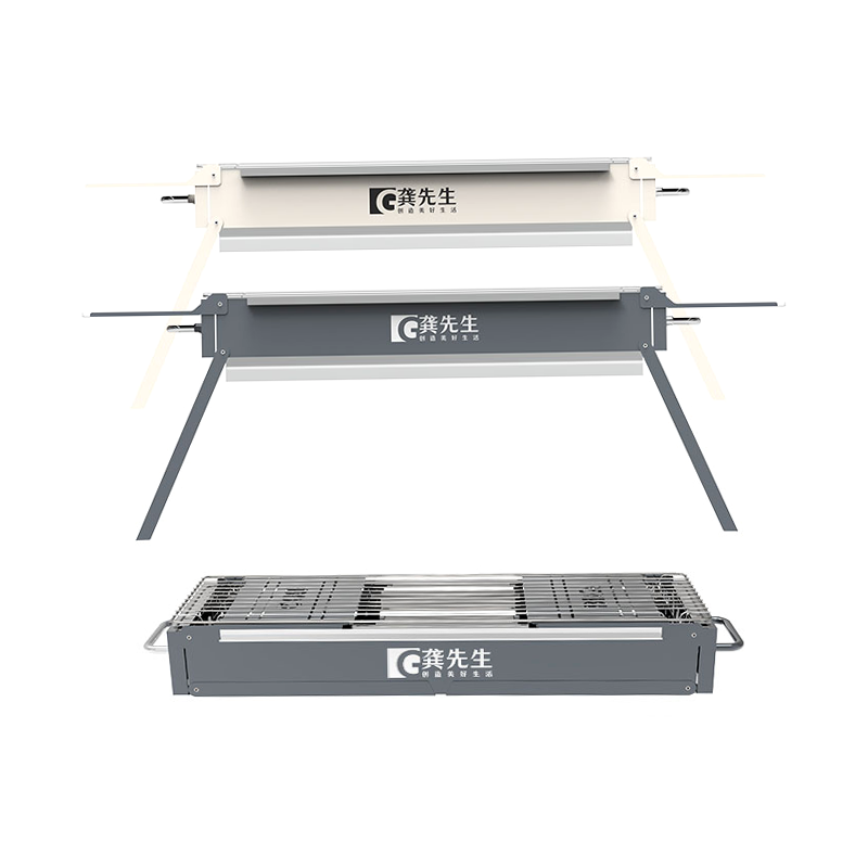 Buitenkleedbare rechthoekige barbecue grill