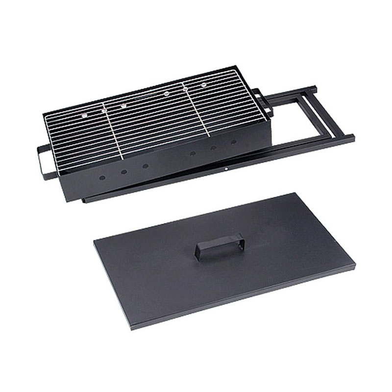 Overdekte X-vormige grill