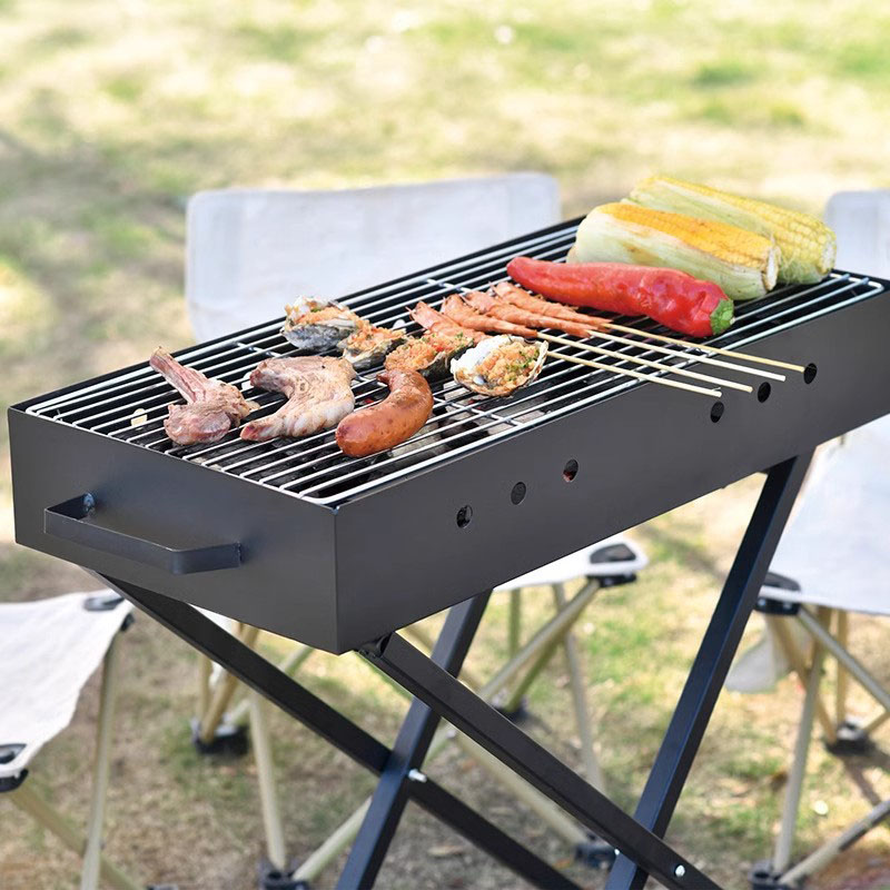 Overdekte X-vormige grill