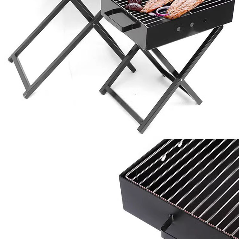 Overdekte X-vormige grill