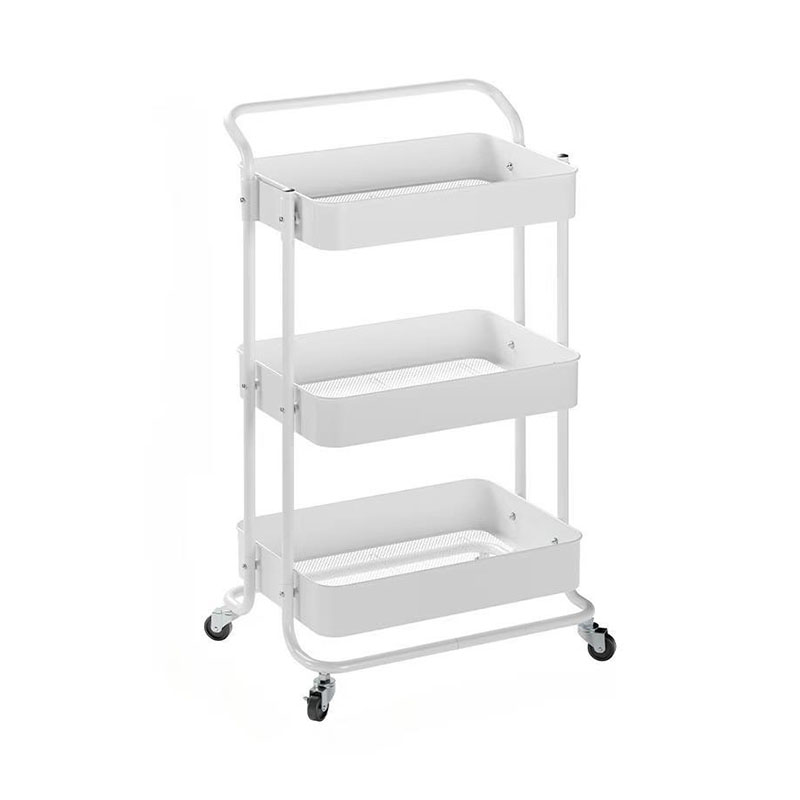 Vloer multi-tier single handle greep mobiele trolleyplank